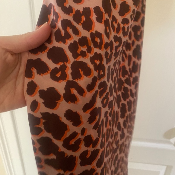 the fifth label animal print pink satin midi dress - Picture 5 of 6